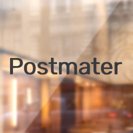 Autofenster-Decke des Lieferwagens für Postmater Fensteraufkleber