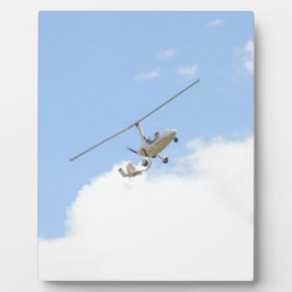 Autogiro im Flug Fotoplatte