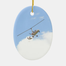Autogiro im Flug Keramikornament
