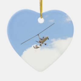 Autogiro im Flug Keramikornament