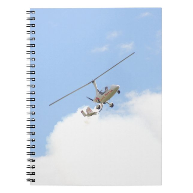 Autogiro im Flug Notizblock (Vorderseite)
