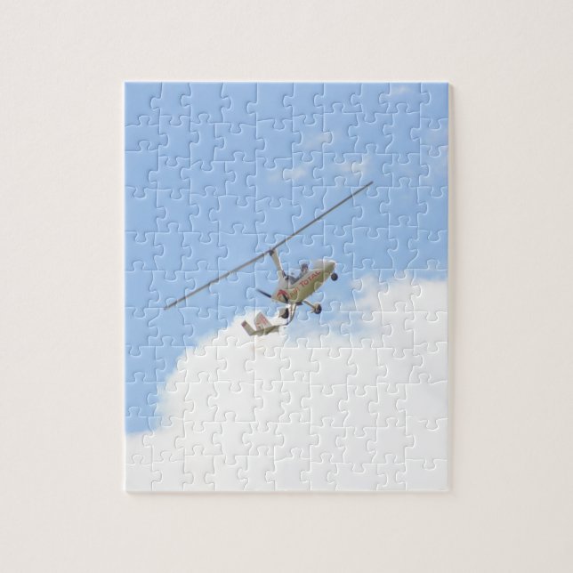 Autogiro im Flug Puzzle (Vertikal)