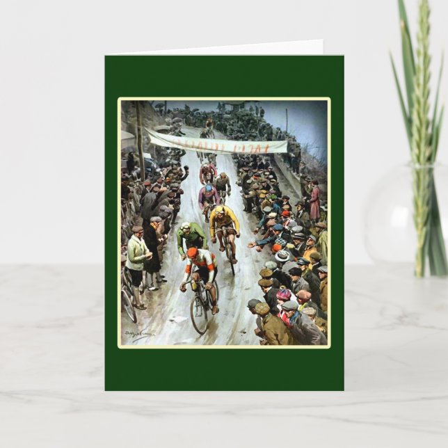 Autogiro-Italien-Geschenke 1912 für Radfahrer Karte (Vorderseite)