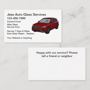 Autoglas-Reparatur- und Austauschservice Visitenkarte