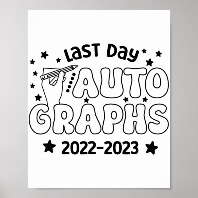Autogramm 2023 Letzter Schultag 20 Poster (Vorne)