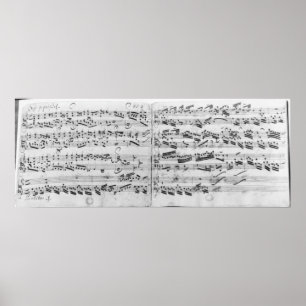 Autogramm des Partita 'Sei gegruesset Poster