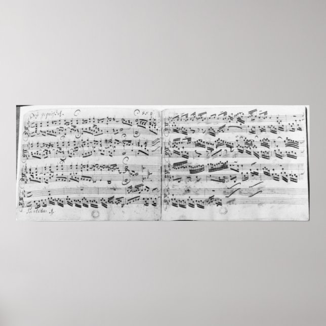 Autogramm des Partita 'Sei gegruesset Poster (Vorne)