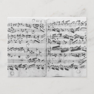 Autogramm des Partita 'Sei gegruesset Postkarte