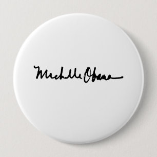 AUTOGRAMM MICHELLE OBAMA - - .PNG BUTTON