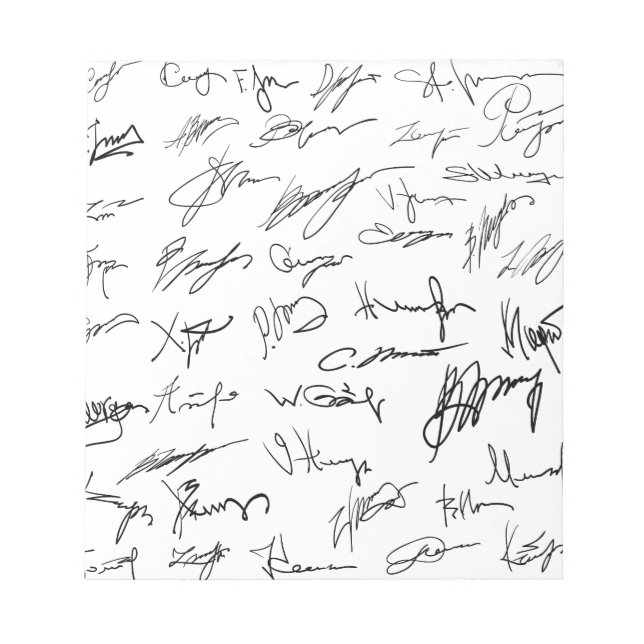 Autogramm Notizblock (Vorderseite)