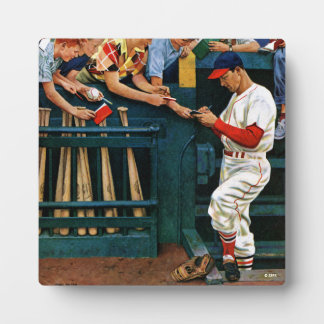 Autogrammsitzung Fotoplatte