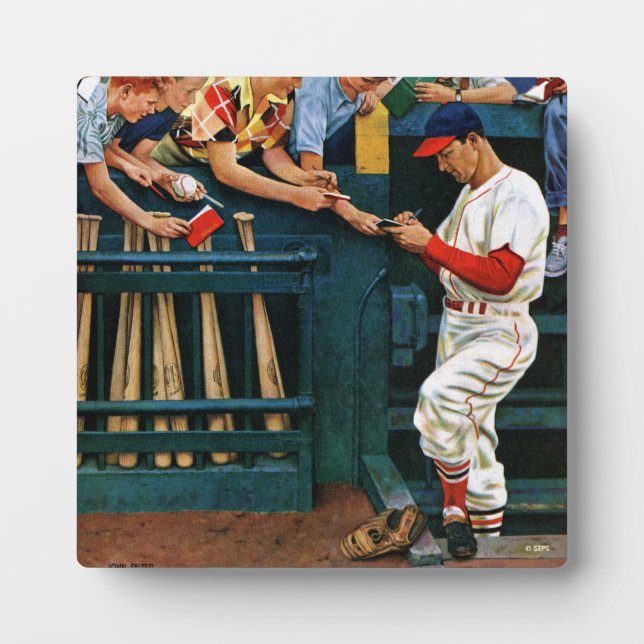 Autogrammsitzung Fotoplatte (Vorderseite)