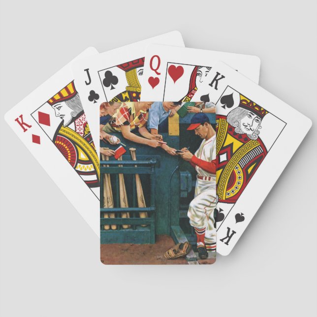 Autogrammsitzung Spielkarten (Rückseite)