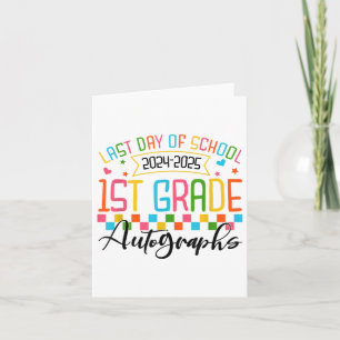Autograph 1st Grade Graduation Party 2025 Letzter  Karte