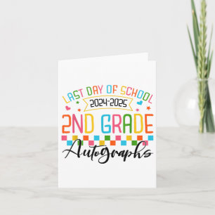 Autograph 2nd Grade Graduation Party 2025 Letzter Karte