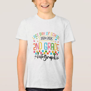 Autograph 2nd Grade Graduation Party 2025 Letzter Tri-Blend Shirt