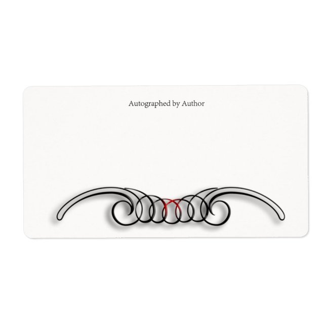 AutoGraph durch Autor-Buchzeichen (Vorne)