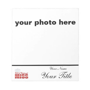 Autograph pad - customize with your name notizblock
