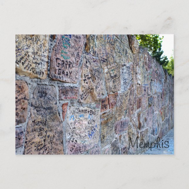 Autographenmauer Postkarte (Vorderseite)