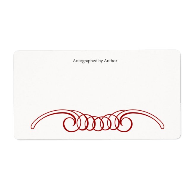 Autographiert durch Autor-Buchzeichen (Vorne)