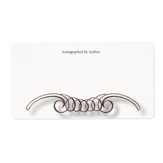 Autographiert durch Autor-Buchzeichen (Vorne)