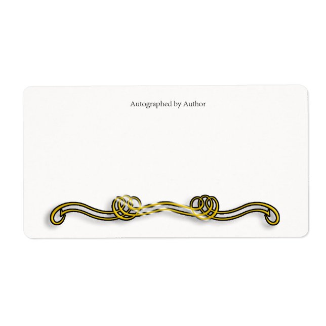 Autographiert durch Autor-Buchzeichen (Vorne)