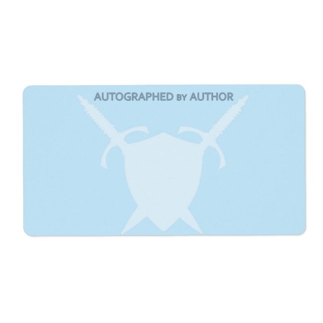 Autographiert durch Schwert und Schild des Autors (Vorne)