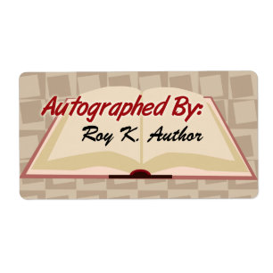 Autographiert mit benutzerdefinierten Etiketten