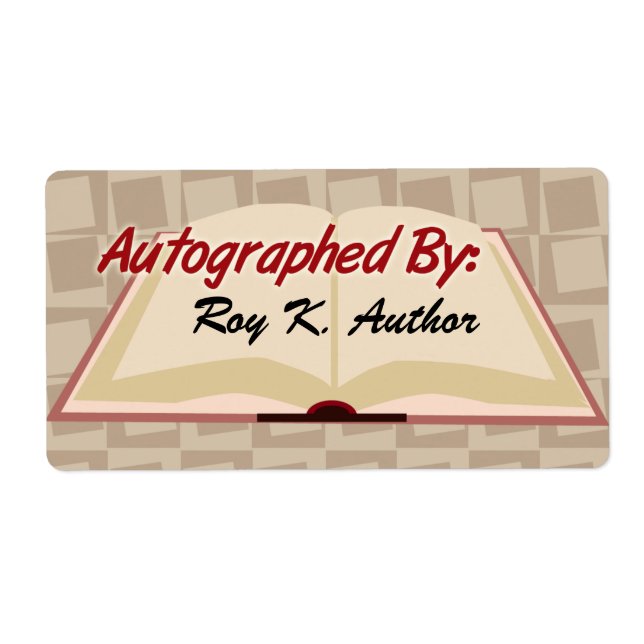 Autographiert mit benutzerdefinierten Etiketten (Vorne)