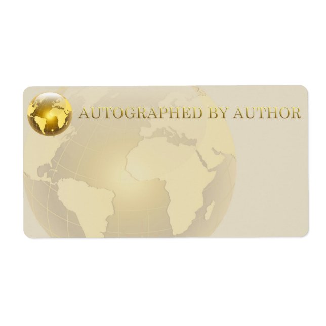 Autographiert von Autor Gold World (Vorne)