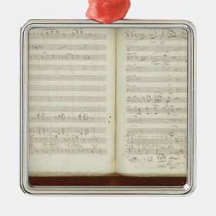 Autographische Kopie 'des magischen Flute Silbernes Ornament