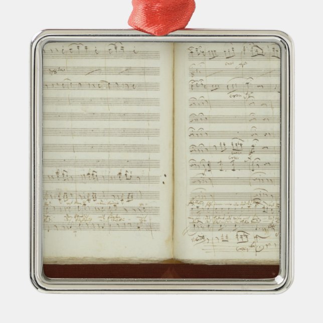 Autographische Kopie 'des magischen Flute Silbernes Ornament (Vorne)