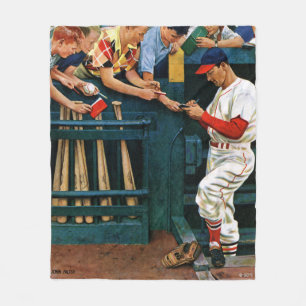 Autographische Sitzung Fleecedecke