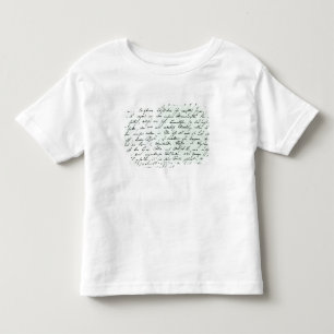 Autographischer Buchstabe von Franz Schubert Kleinkind T-shirt
