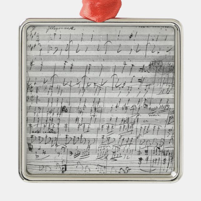 Autographischer Spielberichtsbogen für den Ornament Aus Metall (Vorne)