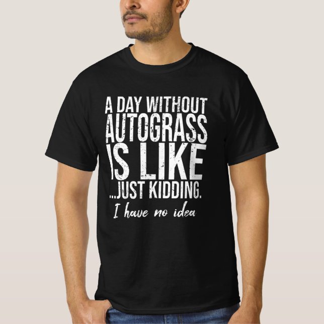 Autogras-Sportgeschenk T-Shirt (Vorderseite)