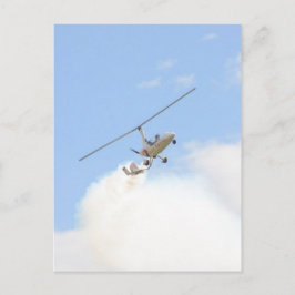 Autogyro im Flug Postkarte