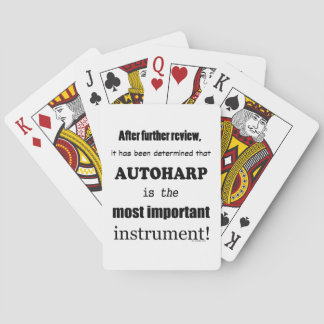 Autoharp das wichtigste Instrument Spielkarten