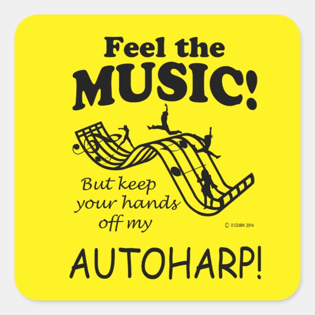 Autoharp fühlen Sie den Aufkleber für den Musik-Pl (Vorderseite)