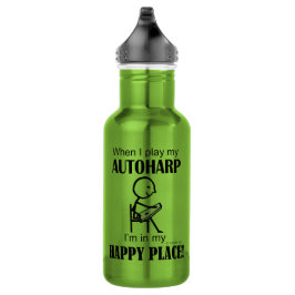 Autoharp Happy Place Edelstahlflasche