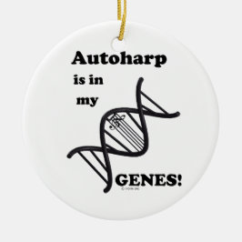 Autoharp in meinen Genen Keramikornament