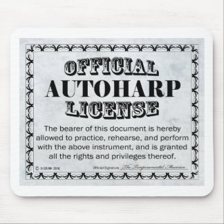 Autoharp-Lizenz Mousepad