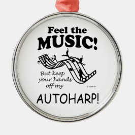 Autoharp spürt die Musik Ornament Aus Metall
