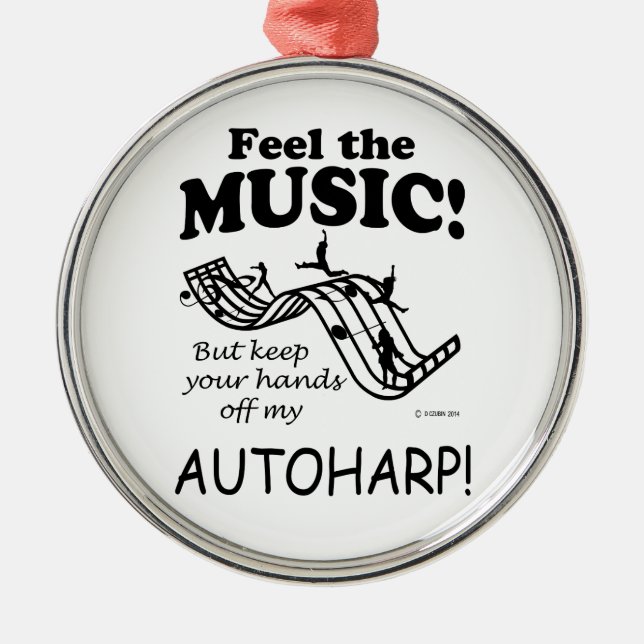 Autoharp spürt die Musik Ornament Aus Metall (Vorne)