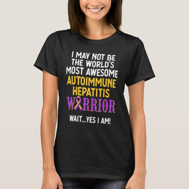 Autoimmune Hepatitis Survivor Warrior 13 T-Shirt (Vorderseite)