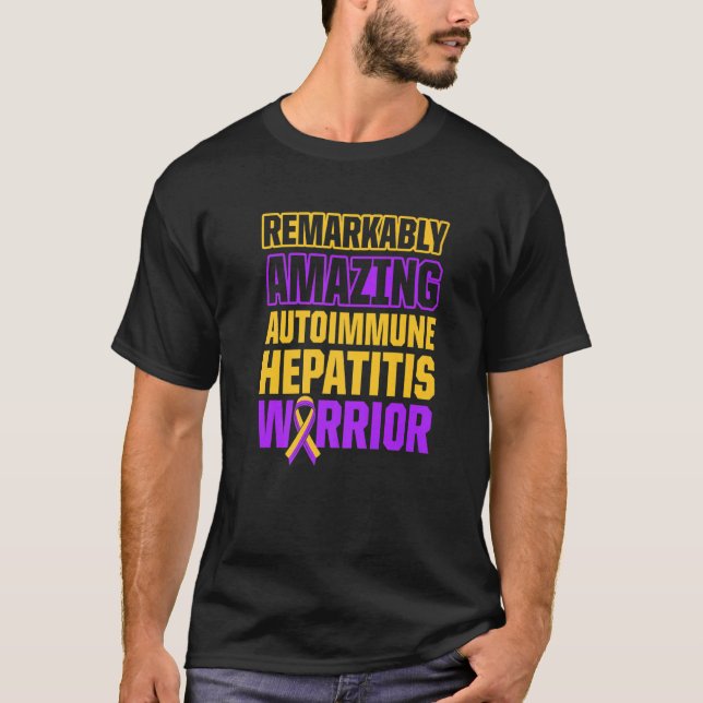 Autoimmune Hepatitis Survivor Warrior 16 T-Shirt (Vorderseite)