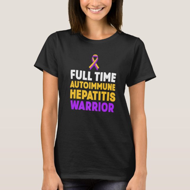 Autoimmune Hepatitis Survivor Warrior 17 T-Shirt (Vorderseite)