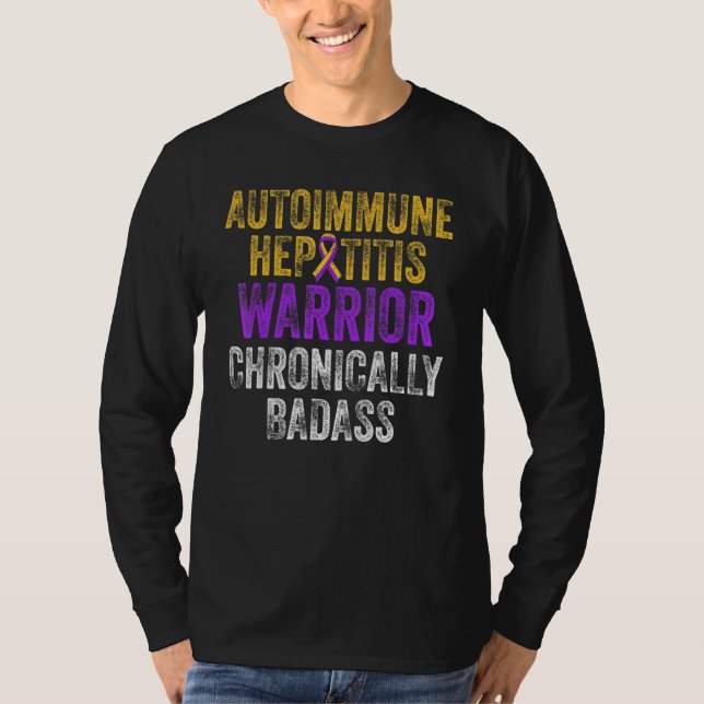Autoimmune Hepatitis Survivor Warrior 2 T-Shirt (Vorderseite)