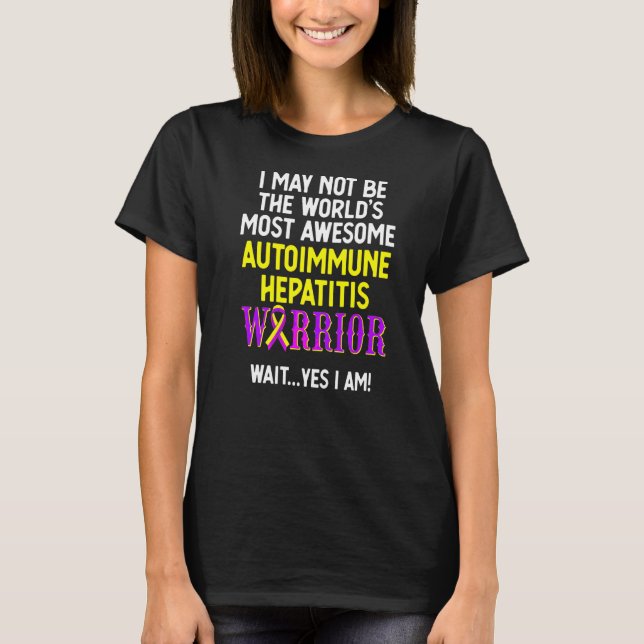Autoimmune Hepatitis Survivor Warrior 9 T-Shirt (Vorderseite)