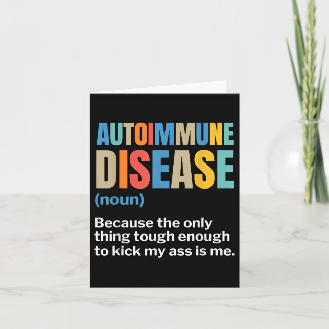 Autoimmunerkrankung Autoimmunerkrankung Karte (Vorderseite)
